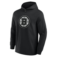 Boston Bruins Fanatics Elements Blaze Tri-Blend Long Sleeve Hoodie T-Shirt - Black T-shirts