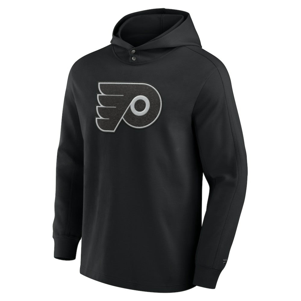Philadelphia Flyers Fanatics Elements Blaze Tri-Blend Long Sleeve Hoodie T-Shirt - Black T-shirts