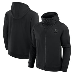 Vegas Golden Knights Fanatics Elements Tonal Primary Tri-Blend Full-Zip Hoodie - Black Hoodies