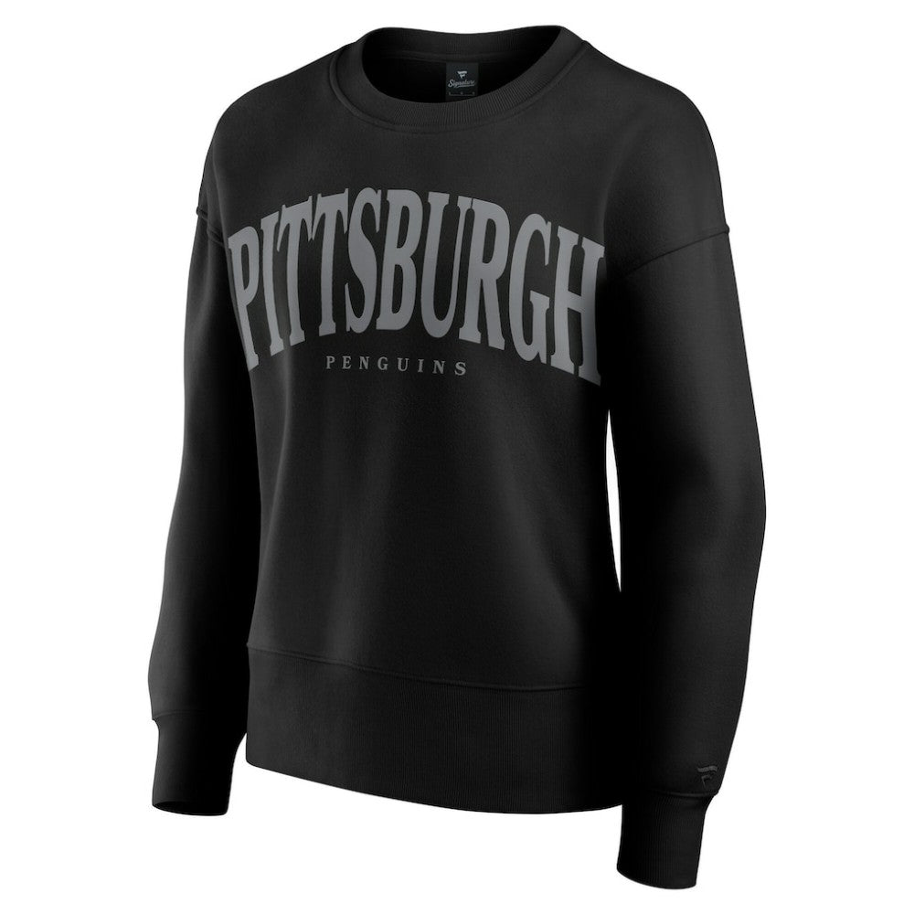 Pittsburgh Penguins Fanatics Women's Elements Flow Pullover Sweatshirt - Black Sweatshirts