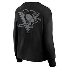 Pittsburgh Penguins Fanatics Women's Elements Flow Pullover Sweatshirt - Black Sweatshirts