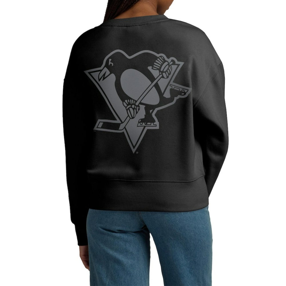 Pittsburgh Penguins Fanatics Women's Elements Flow Pullover Sweatshirt - Black Sweatshirts