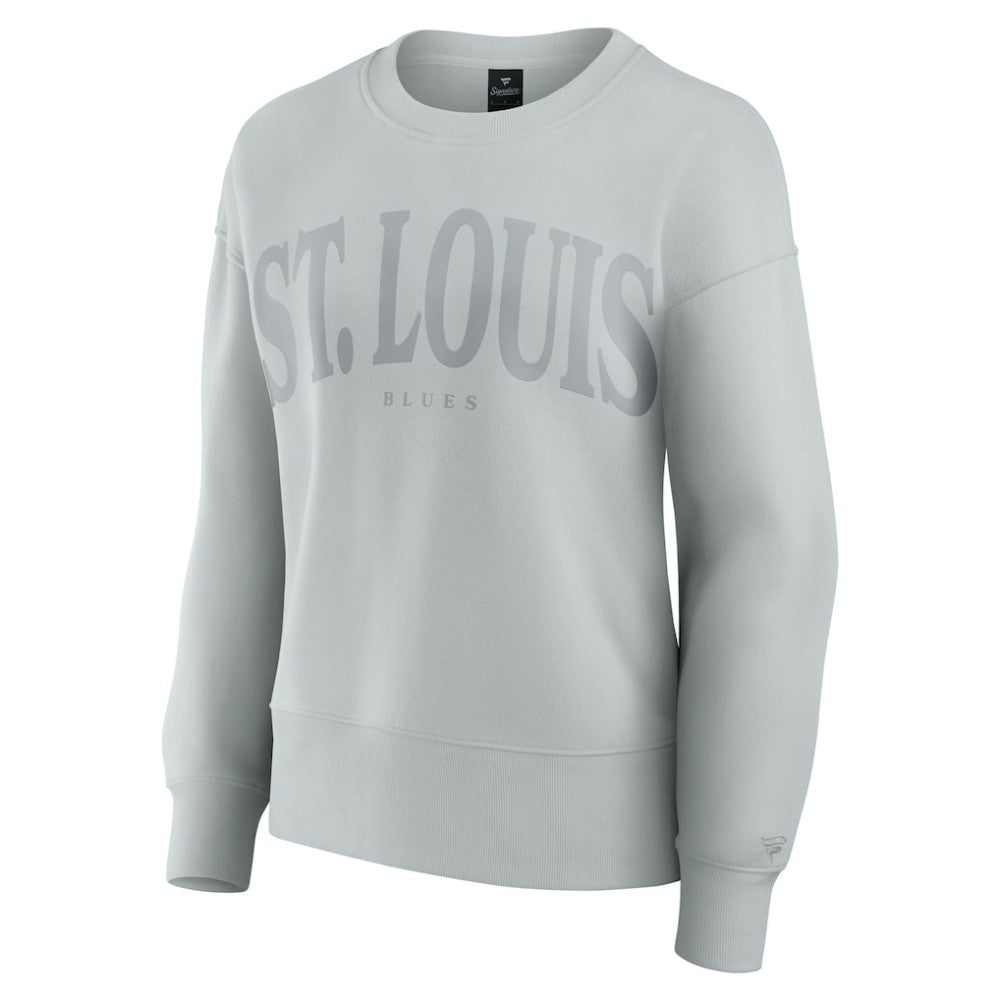 St. Louis Blues Fanatics Women's Elements Flow Pullover Sweatshirt - Gray Sweatshirts