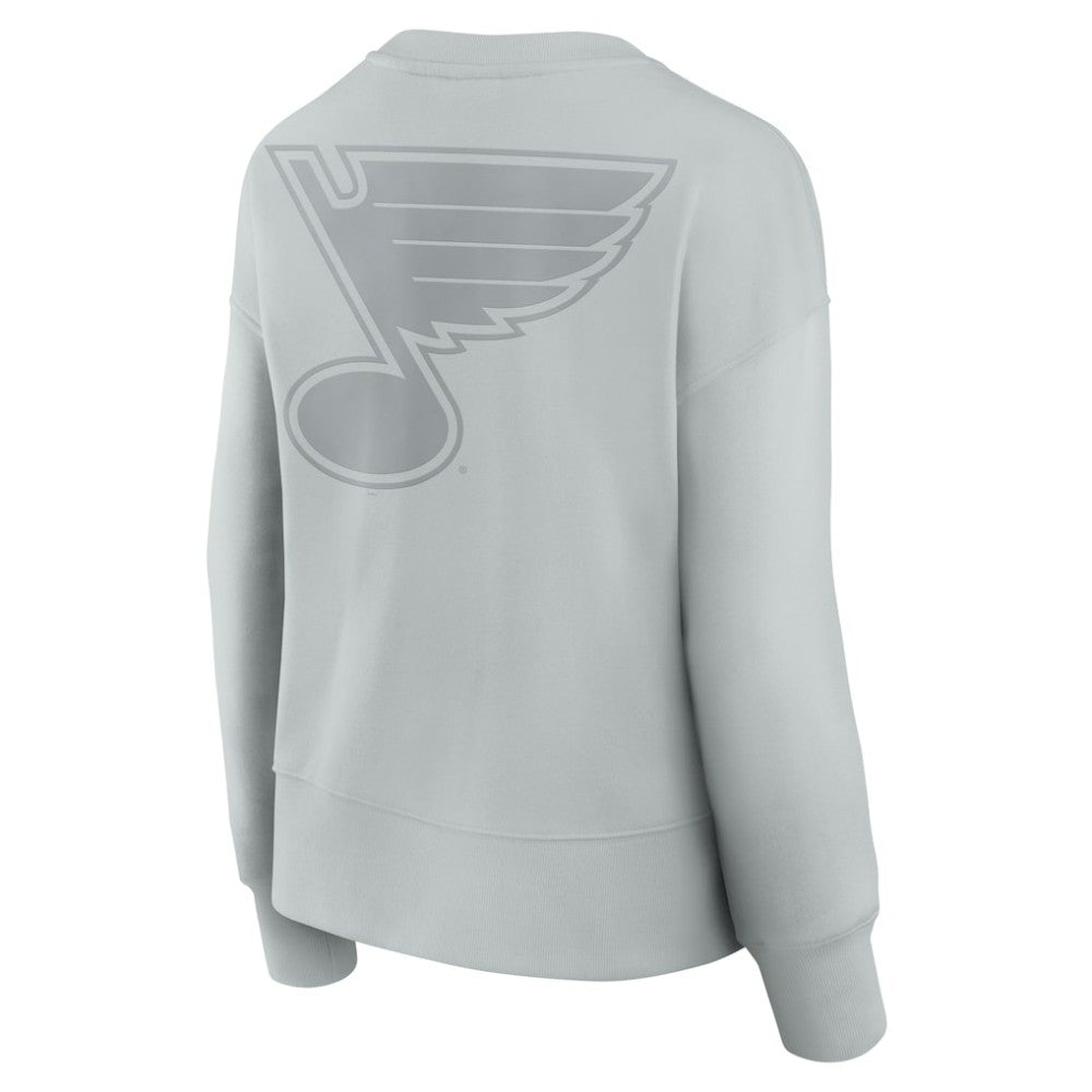 St. Louis Blues Fanatics Women's Elements Flow Pullover Sweatshirt - Gray Sweatshirts
