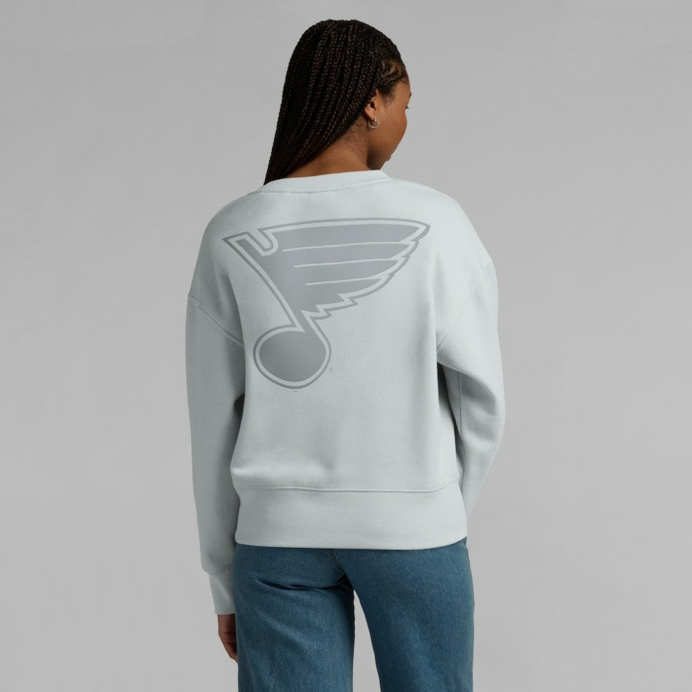 St. Louis Blues Fanatics Women's Elements Flow Pullover Sweatshirt - Gray Sweatshirts