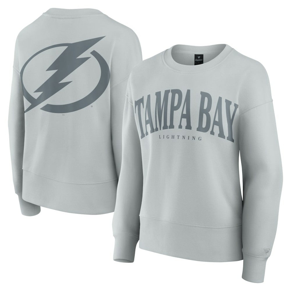 Tampa Bay Lightning Fanatics Women's Elements Flow Pullover Sweatshirt - Gray Sweatshirts