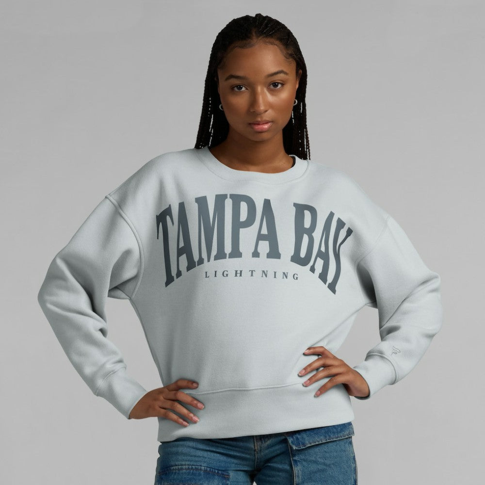 Tampa Bay Lightning Fanatics Women's Elements Flow Pullover Sweatshirt - Gray Sweatshirts