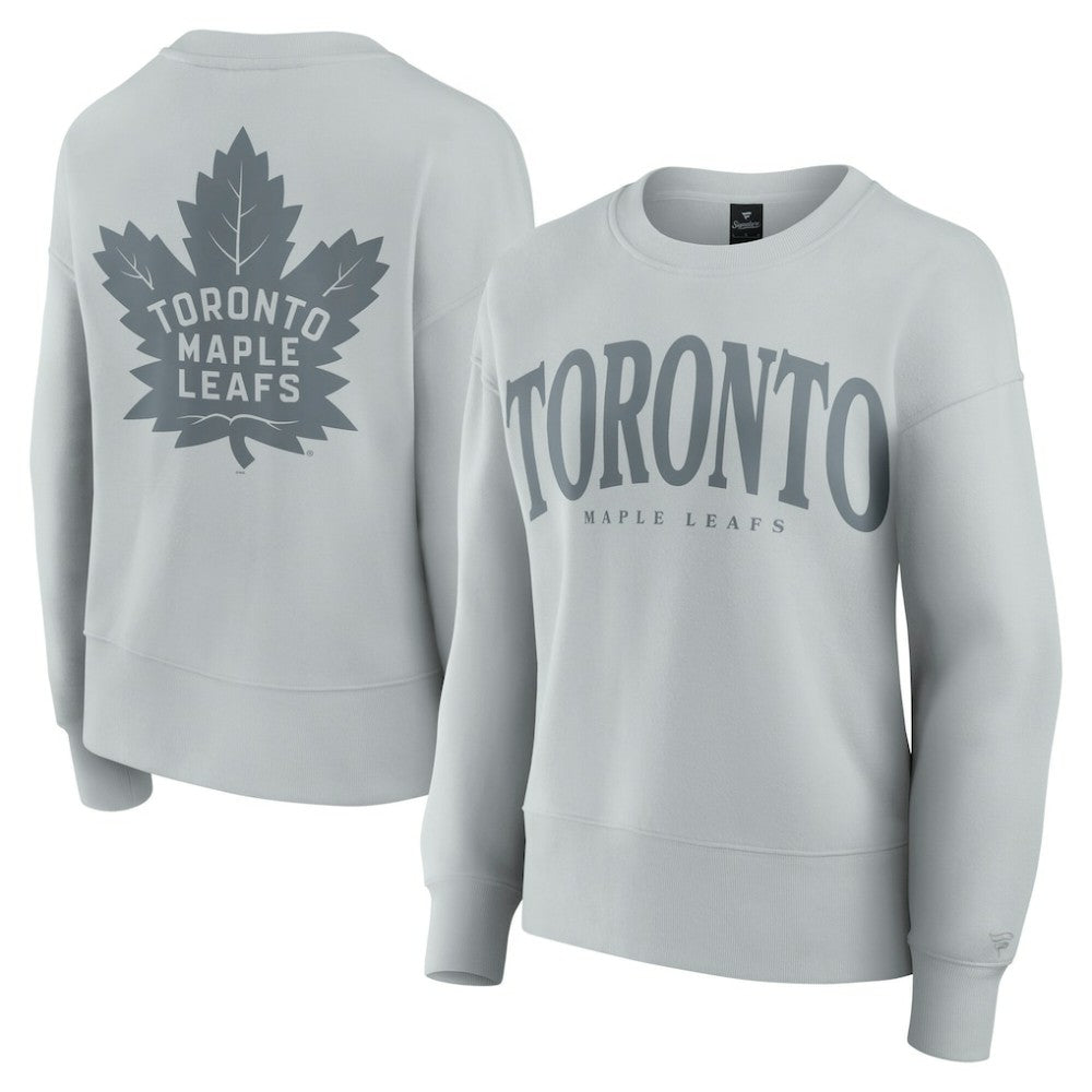 Toronto Maple Leafs Fanatics Women's Elements Flow Pullover Sweatshirt - Gray Sweatshirts