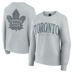 Toronto Maple Leafs Fanatics Women's Elements Flow Pullover Sweatshirt - Gray Sweatshirts