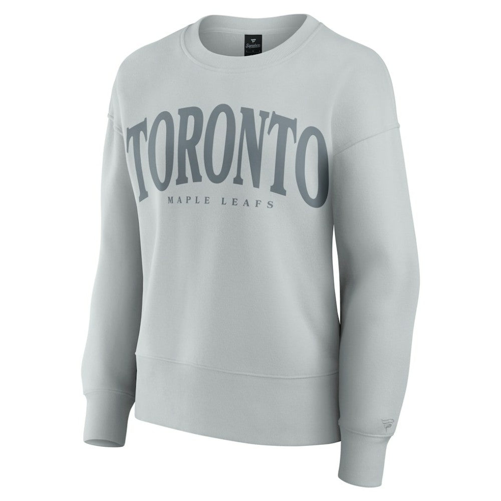 Toronto Maple Leafs Fanatics Women's Elements Flow Pullover Sweatshirt - Gray Sweatshirts