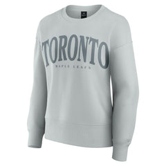 Toronto Maple Leafs Fanatics Women's Elements Flow Pullover Sweatshirt - Gray Sweatshirts