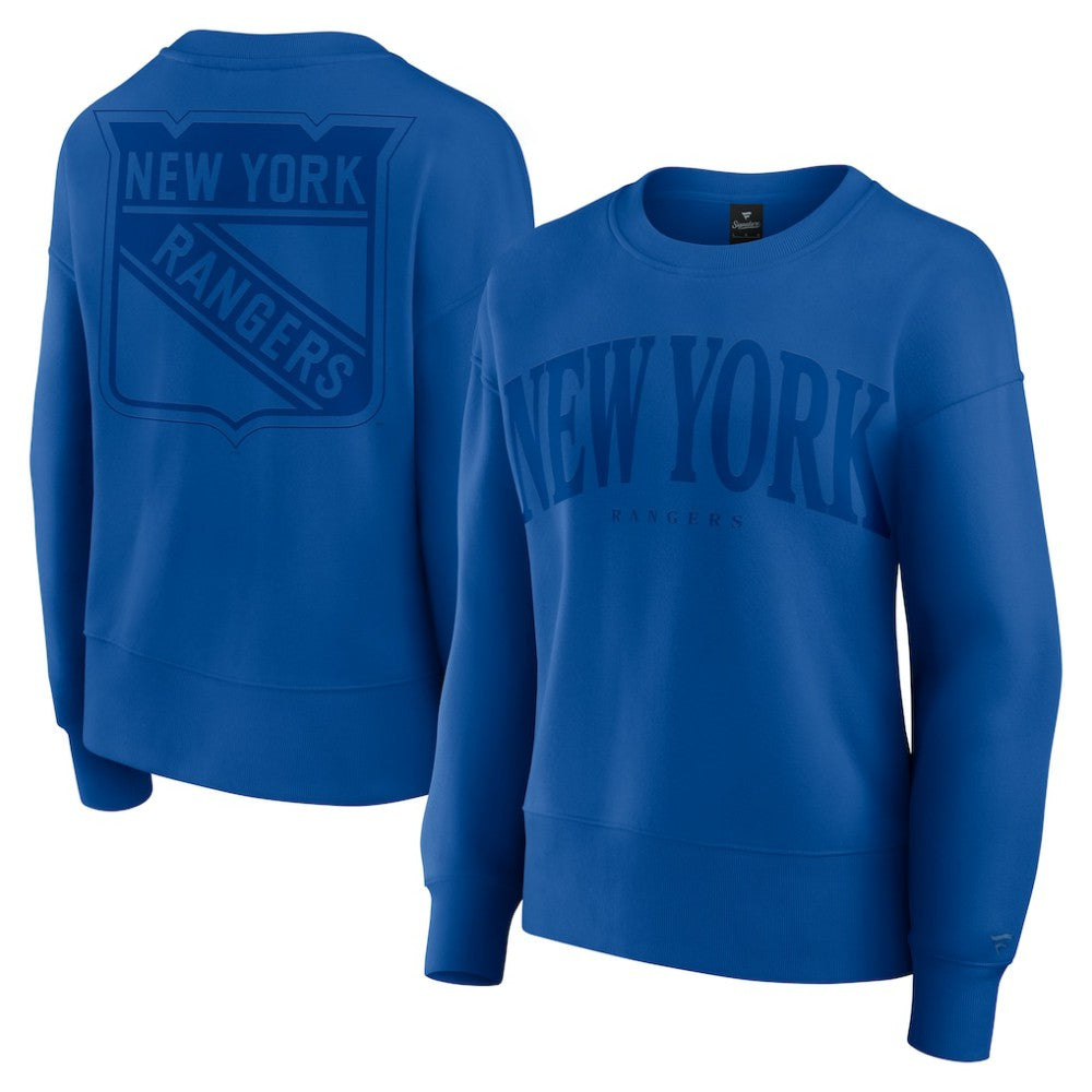 New York Rangers Fanatics Women's Elements Flow Pullover Sweatshirt - Royal Sweatshirts