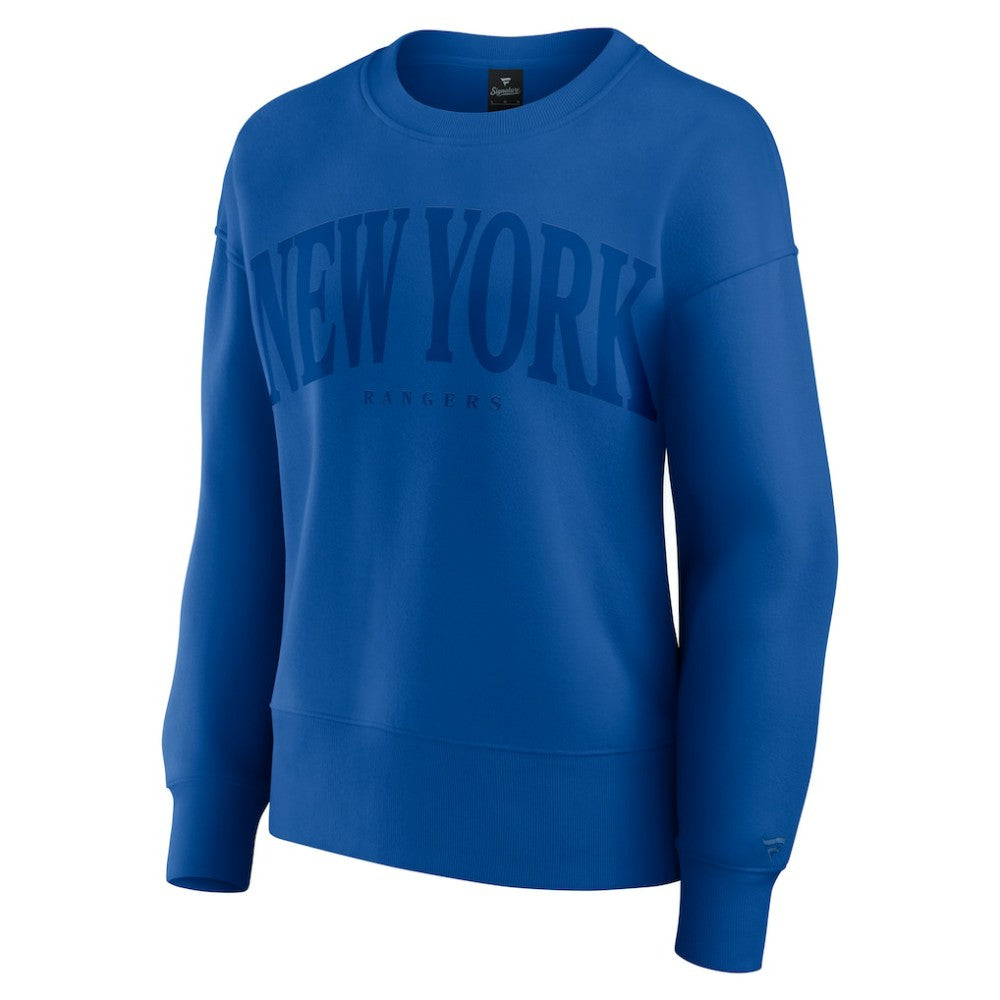 New York Rangers Fanatics Women's Elements Flow Pullover Sweatshirt - Royal Sweatshirts