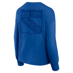 New York Rangers Fanatics Women's Elements Flow Pullover Sweatshirt - Royal Sweatshirts