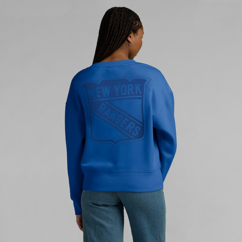 New York Rangers Fanatics Women's Elements Flow Pullover Sweatshirt - Royal Sweatshirts