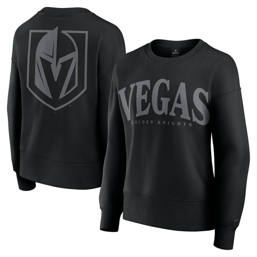 Vegas Golden Knights Fanatics Women's Elements Flow Pullover Sweatshirt - Black Sweatshirts