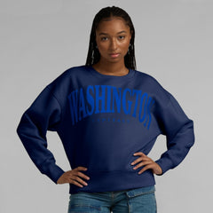Washington Capitals Fanatics Women's Elements Flow Pullover Sweatshirt - Navy Sweatshirts