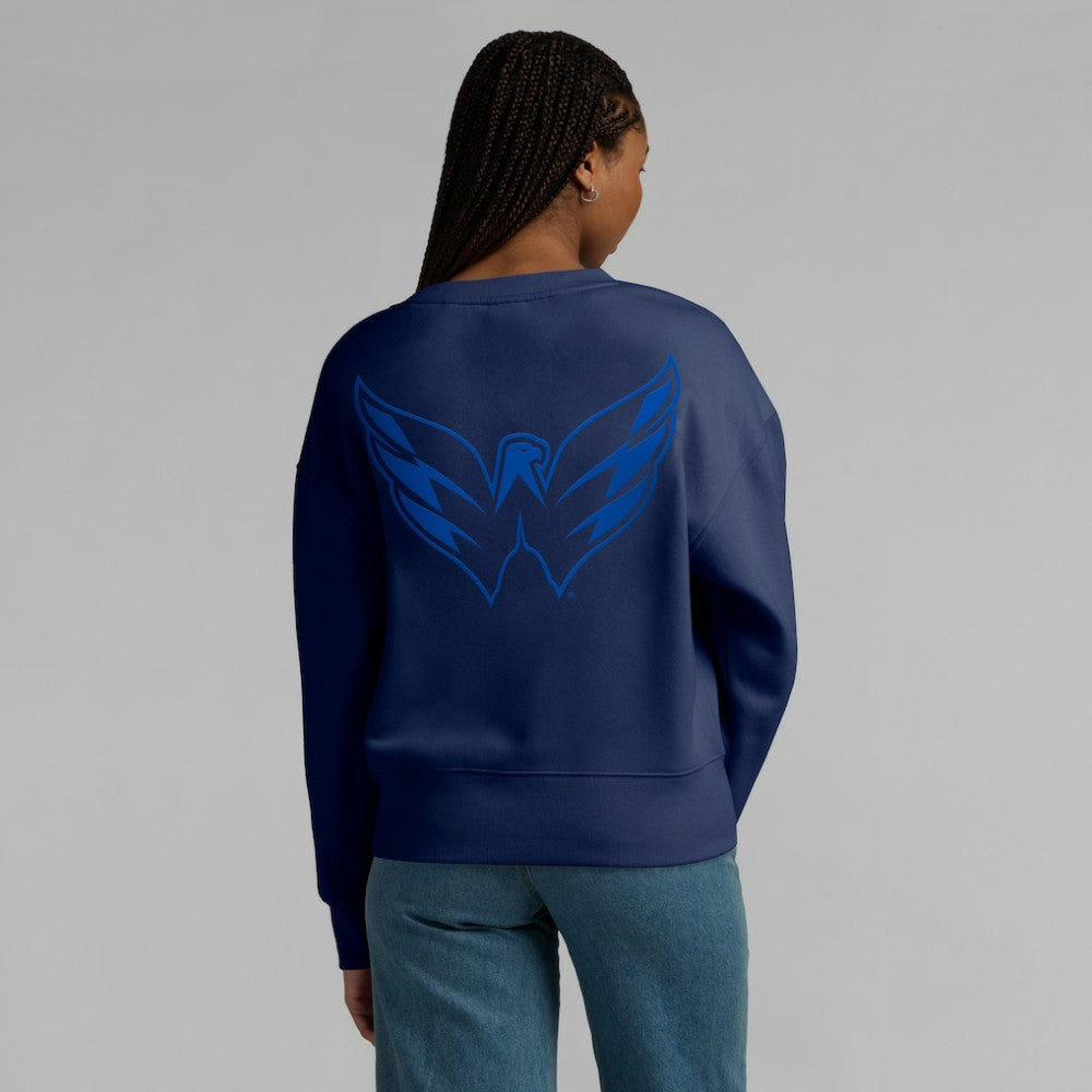 Washington Capitals Fanatics Women's Elements Flow Pullover Sweatshirt - Navy Sweatshirts