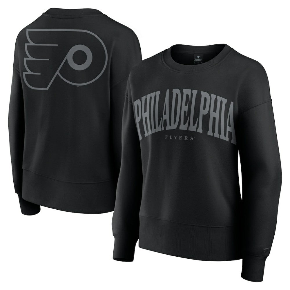 Philadelphia Flyers Fanatics Women's Elements Flow Pullover Sweatshirt - Black Sweatshirts