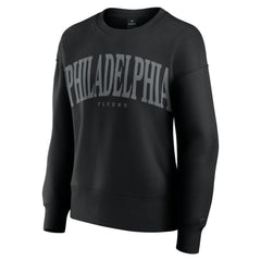 Philadelphia Flyers Fanatics Women's Elements Flow Pullover Sweatshirt - Black Sweatshirts