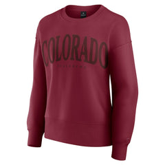 Colorado Avalanche Fanatics Women's Elements Flow Pullover Sweatshirt - Burgundy Sweatshirts