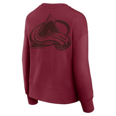 Colorado Avalanche Fanatics Women's Elements Flow Pullover Sweatshirt - Burgundy Sweatshirts