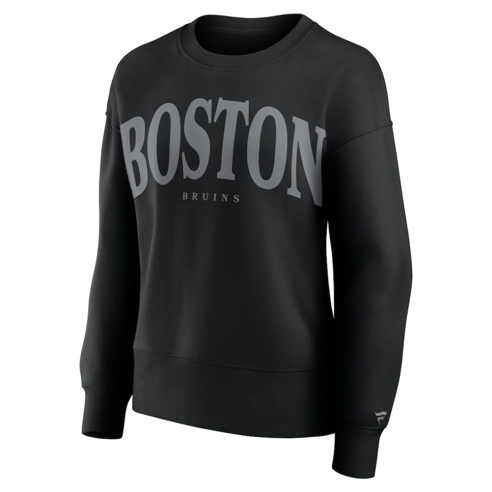 Boston Bruins Fanatics Women's Elements Flow Pullover Sweatshirt - Black Sweatshirts