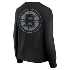 Boston Bruins Fanatics Women's Elements Flow Pullover Sweatshirt - Black Sweatshirts