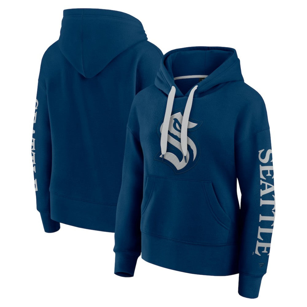 Seattle Kraken Fanatics Women's Elements Next Pullover Hoodie - Deep Sea Blue Hoodies