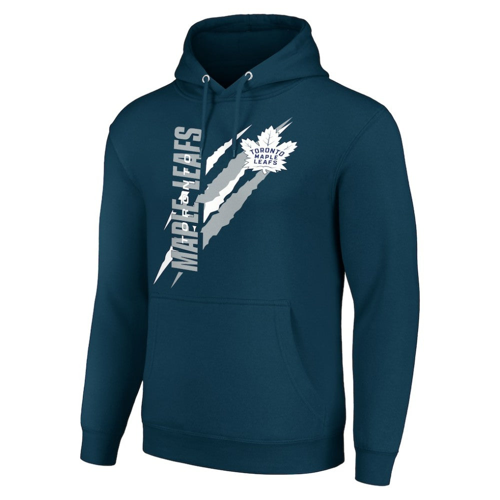 Toronto Maple Leafs Starter Color Scratch Fleece Pullover Hoodie - Blue Hoodies