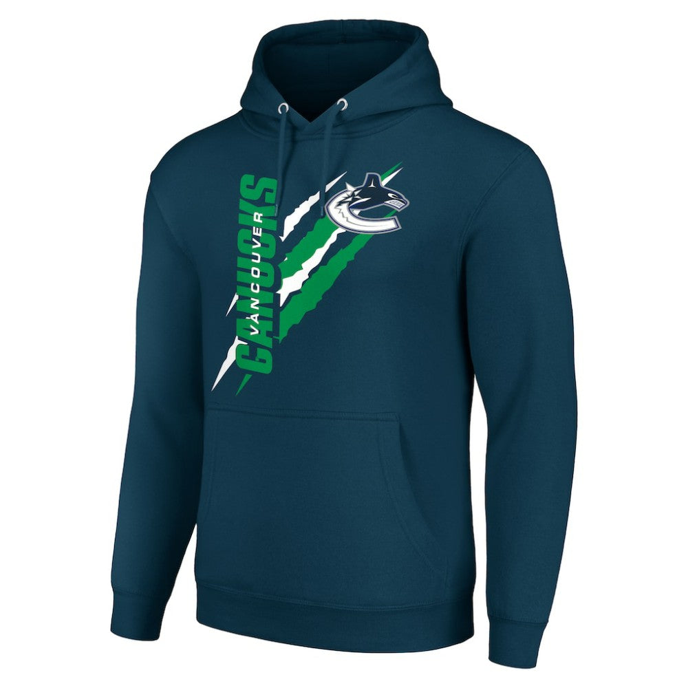 Vancouver Canucks Starter Color Scratch Fleece Pullover Hoodie - Blue Hoodies