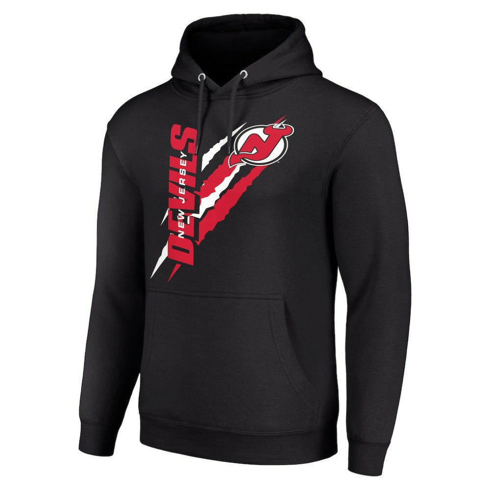 New Jersey Devils Starter Color Scratch Fleece Pullover Hoodie - Black Jerseys