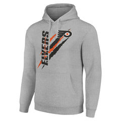 Philadelphia Flyers Starter Color Scratch Fleece Pullover Hoodie - Heather Gray Hoodies