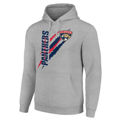 Florida Panthers Starter Color Scratch Fleece Pullover Hoodie - Heather Gray Hoodies