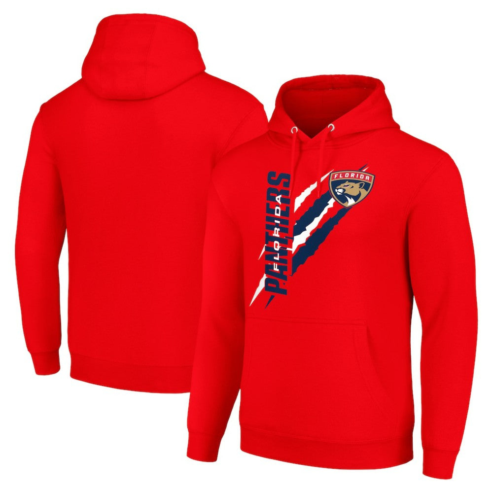 Florida Panthers Starter Color Scratch Fleece Pullover Hoodie - Red Hoodies