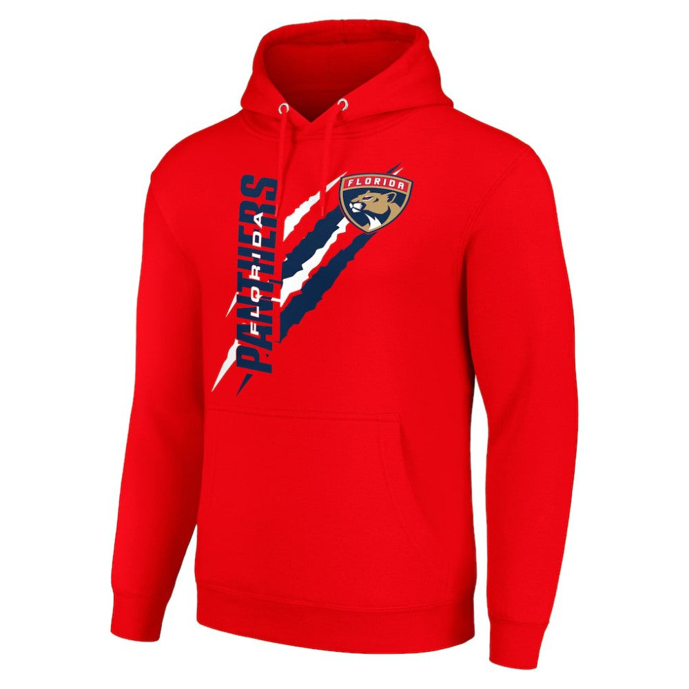 Florida Panthers Starter Color Scratch Fleece Pullover Hoodie - Red Hoodies