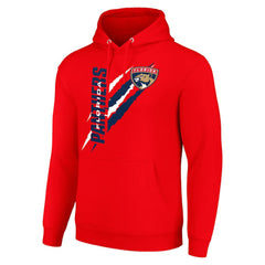 Florida Panthers Starter Color Scratch Fleece Pullover Hoodie - Red Hoodies