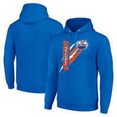 Edmonton Oilers Starter Color Scratch Fleece Pullover Hoodie - Royal Hoodies