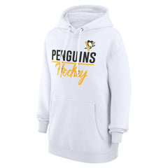 Pittsburgh Penguins G-III 4Her by Carl Banks Women's Team Fleece Pullover Hoodie - White Hoodies