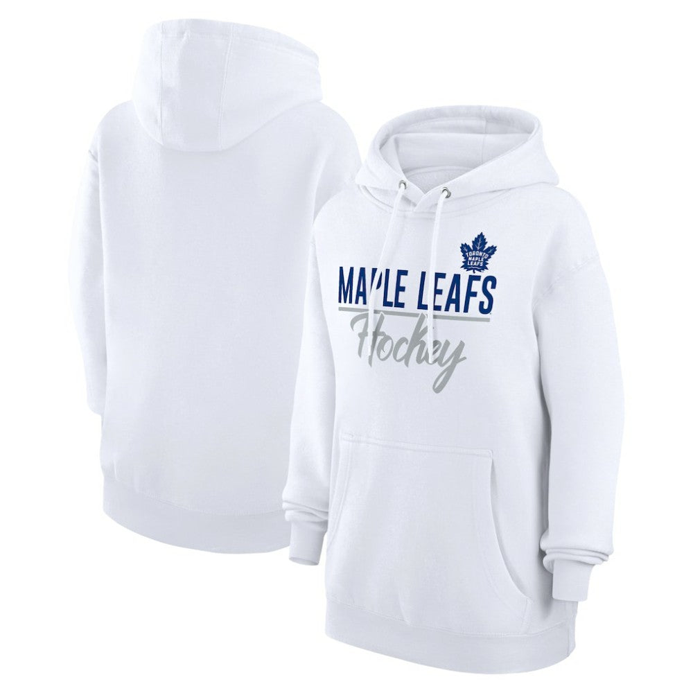 Toronto Maple Leafs G-III 4Her by Carl Banks Women's Team Fleece Pullover Hoodie - White Hoodies