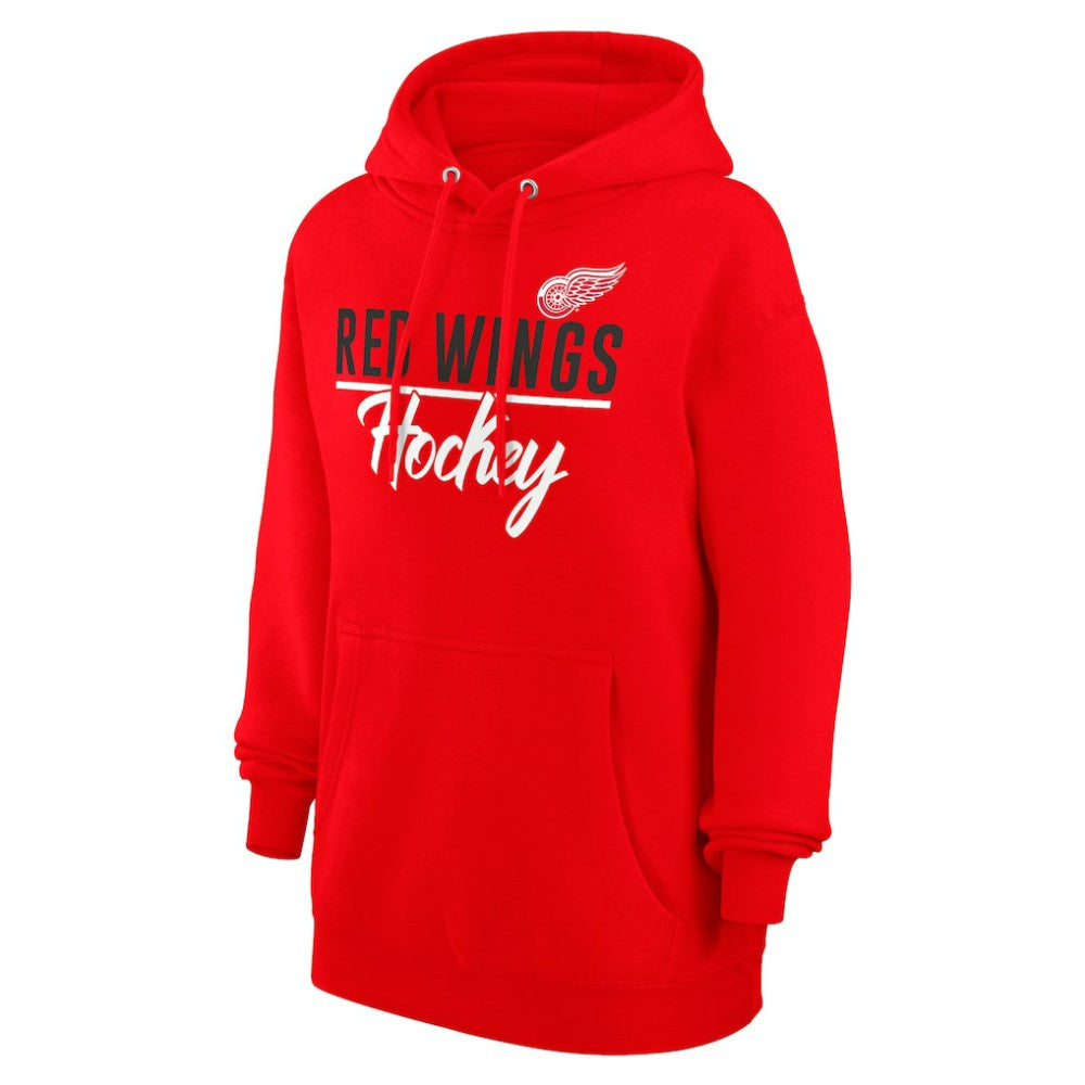 Detroit Red Wings G-III 4Her by Carl Banks Women's Team Fleece Pullover Hoodie - Red Hoodies
