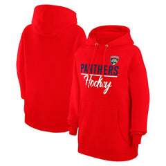 Florida Panthers G-III 4Her by Carl Banks Women's Team Fleece Pullover Hoodie - Red Hoodies