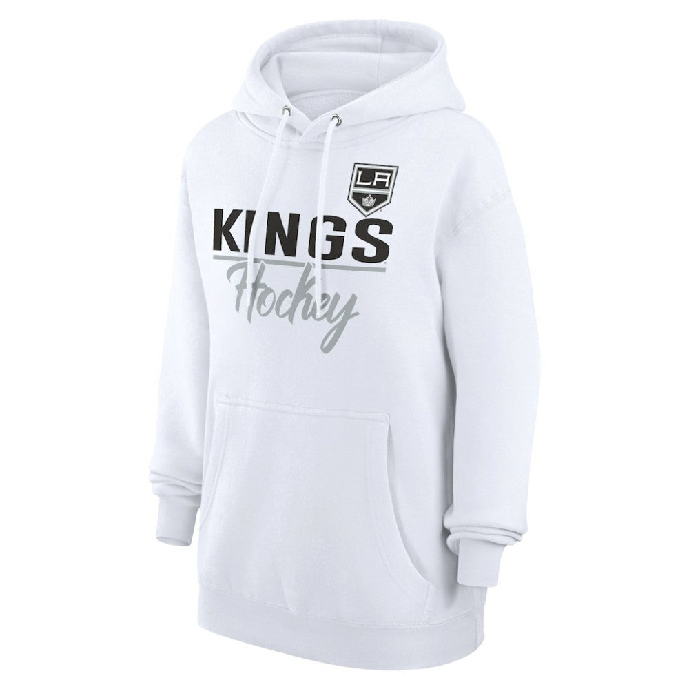 Los Angeles Kings G-III 4Her by Carl Banks Women's Team Fleece Pullover Hoodie - White Hoodies