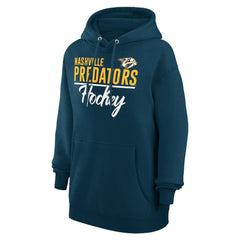 Nashville Predators G-III 4Her by Carl Banks Women's Team Fleece Pullover Hoodie - Navy Hoodies