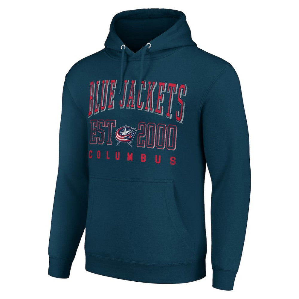 Columbus Blue Jackets Starter Graphic Pullover Hoodie - Navy Hoodies