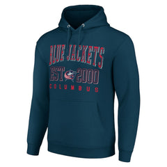 Columbus Blue Jackets Starter Graphic Pullover Hoodie - Navy Hoodies