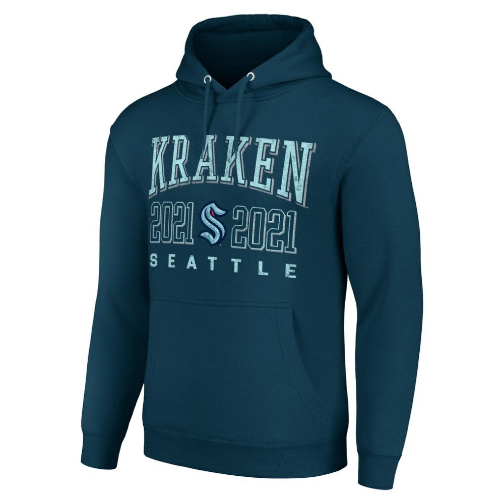 Seattle Kraken Starter Graphic Pullover Hoodie - Deep Sea Blue Hoodies