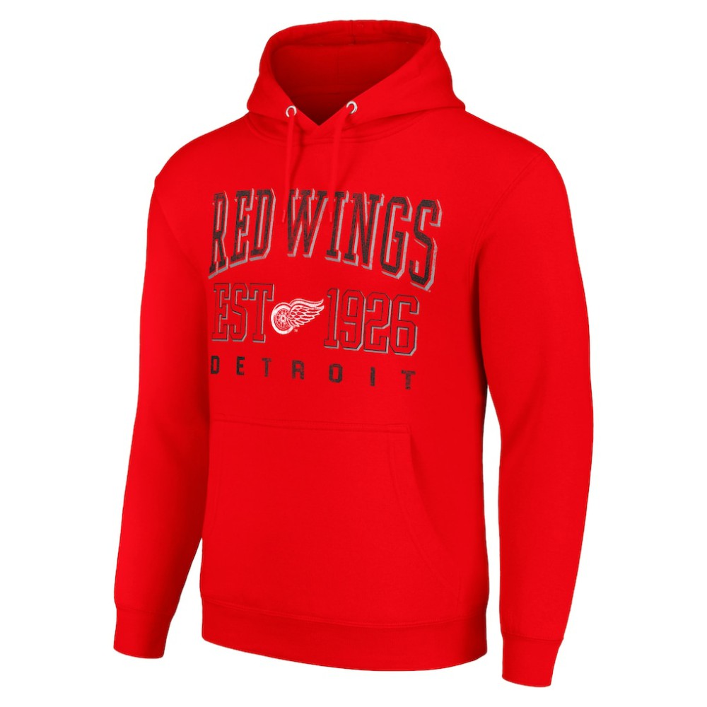 Detroit Red Wings Starter Retro Graphic Pullover Hoodie - Red Hoodies