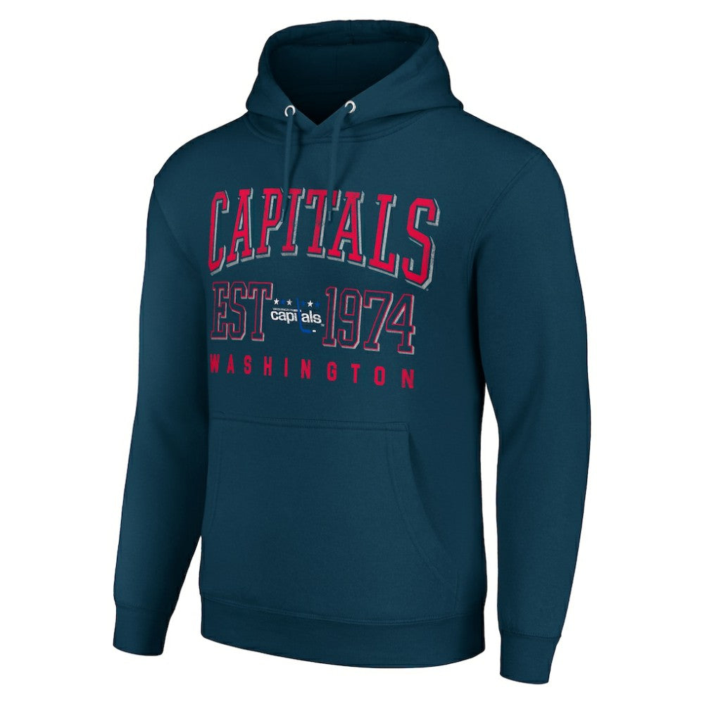 Washington Capitals Starter Retro Graphic Pullover Hoodie - Navy Hoodies