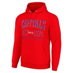 Washington Capitals Starter Retro Graphic Pullover Hoodie - Red Hoodies